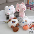Tuan Tuan Meow Pendant Tail Squeak Cute Cat Plush Doll Dango Keychain Accessories Bag Hanging Ornament Cartoon. 
