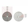 DC5V WS2812B Pixel Individually Addressable Ring 8/16/24/35/45Leds WS2812 Built-in IC Full Color Circle Led Modules Light-Black PCB-8LED--. 