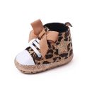 Kidlove Baby Girls Lace-up Toddler Shoes Elastic Band High-top Non-slip Soft Sole Baby Shoes. 