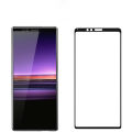 Biruiqu 2Pcs For Sony Xperia 5 9H 2.5D Full Cover Tempered Glass Screen Protector Film Black. 