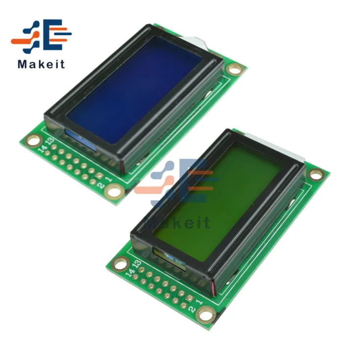 5V 0802 LCD Display Module Blue Backlight HD LED OLED Screen Panel ...