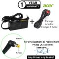 19V 3.42A 65W AC Adapter Charger | For Acer Aspire E5-576G E5-575G E5-521 E5-522 E5-571 E5-571P E5-573 E5-573G E5-575 V3-571G V3-572G V3-572P E1 E11 E14 E15 E3 E5 ES1 F15 M3 M5 R3 R7 S3 V15 V3 V5 V7 VN7. 