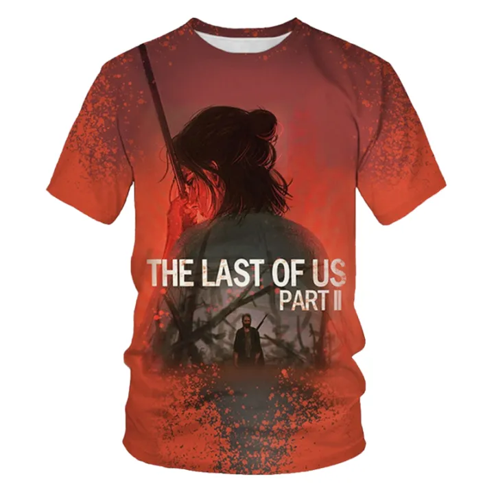 New%20The%20Last%20of%20Us%20Part%20II%20Summer%203D%20Print%20T%20Shirt%20Men%20and%20Women%20Fashion%20Casual%20Short%20Sleeve%20Hip%20Hop%20Harajuku%20T-shirt%20-%20Image%202