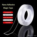 Nano 3 Meter & 1 Meter Tape Nano Transparent Magic Gel Tape Multi Function Multi Purpose Seamless Double Side Tapes Strong Stick Removable Washable and Reusable Tape. 