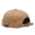Short Fashion Hat Women Trend New Retro Brimless Melon Skin Hat Fashion Versatile Hat Men Street Hip Hop Cap Without Visor. 