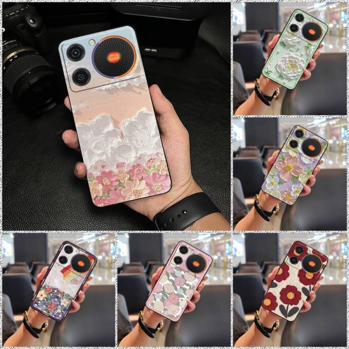 Durable Full wrap Phone Case For ZTE Nubia Music Anti-dust flower Phone Pouch Dirt-resistant Anti-knock Back Cover Cute