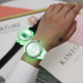 【I was hyped up】Glow-in-the-dark led Silicone Creative and Women Students Korean Version Simple Couple Jelly Watch Colorful. 
