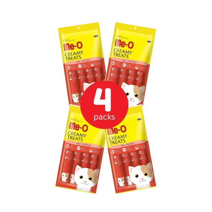 Me-O Creamy Treats 60g (4 Packs) Crab Flavour