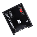 Black Adapter Support SD SDHC SDXC MMC Card to Standard Compact Flash Type I Card Reader Converter. 