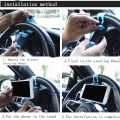 Car steering wheel universal mobile phone holder mounting buckle phone holder for navigation steering wheel car auto accessories. 