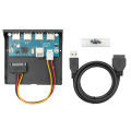 【The Timber Loft】PCI-E to 4 Ports USB 3.0 PC Front Panel USB Expansion Card PCIE USB Adapter 3.5" USB3.0 Front Panel Bracket PCI Express Durable. 
