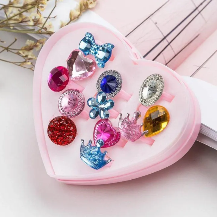 12PCS%20Fashion%20Resin%20Cartoon%20Rings%20Children%20Rings%20For%20Girls%20Ring%20Set%20Finger%20Jewelry%20Display%20Kids%20Gift%20F6R3%20-%20Image%203