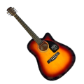 Fender CD60CE Cutaway Dreadnought Acoustic Guitar - Sunburst. 