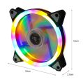 Dual Aperture 120mm RGB Computer Cooling Cooler Fan Cooling Heat Sink CPU Cooler Fan Efficient For Gamming Computers 120mm Cp1170 H. 