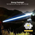 Auoyo Flashlight Outdoor Flashlight LED Powerful Flashlight Torch Light Telescopic Focus Flashlight Strong Light Rechargeable Zoom Outdoor 5 Light Modes Strong Bright Portable Hiking Hunting Camping Flashlight. 