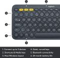 100% Genuine Logitech K380 Multi-Device Bluetooth Keyboard – Windows, Apple, Chrome OS, Android, iPad, iPhone, Apple TV Compatible – with Flow Cross-Computer Control and Easy-Switch up to 3 Devices. 