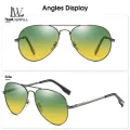 LouisWill Men Sunglasses Night Vision Sunglasses Classic Sunglasses Double Beam Frame UV400 Polarized Sunglasses Eyewear Ultra Light Elastic Leg Anti Glare Glasses Outdoor Sports Driving Sunglasses. 