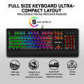 Armaggeddon MKA-9C PRO Blue Switch 104 Keys Mechanical Gaming Keyboard with Armrest Design. 