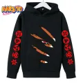 2023 New Naruto Hoodie for Kids Clothes Boys Hoodies Autumn Kids Clothes Kakashi Japanese Anime Boys Sasuke Costume. 