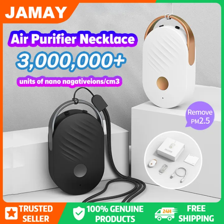 【BestGO】Personal Wearable Air Purifier Necklace Mini Hanging Neck Type Negative Ion Air Purifier Portable Necklace Portable Purifier Low Noise Car fresh air PK Aolon ninja ion cherry ion airtamer