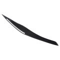 Carbon Fiber Headlight Eyelid Eyebrow Cover Stickers Trim for BMW E90 E91 328I 335I M3 2006-2011. 