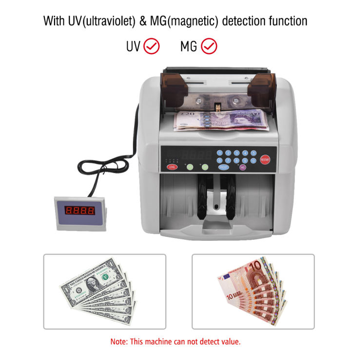 Professional%20Multi-Currency%20Bill%20Counter%20Automatic%20Money%20Counting%20Machine%20Cash%20Currency%20Banknote%20Detector%20Fast%20Count%20with%20UV/MG%20Counterfeit%20Bill%20Detection%20LED%20Display%20for%20USD%20EURO%20POUND%20CNY%20HKD%20etc%20-%20Image%204