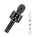 Handheld Wireless Mic Multi-Function Bluetooth Karaoke Singing Microphone with Speaker, Voice Changer, and Recorder, Compatible with All IOS/Android Smartphones. 