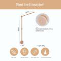 【Folio & Light】Baby Wooden Bed Bell Bracket Cartoon Bear Crib Stand Mobile Hanging Rattles Toy Holder Arm Bracket Crib Decor. 