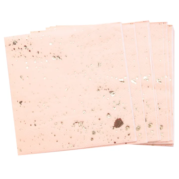 Gold%20Blocking%20Pink%20Marble%20Texture%20Disposable%20Tableware%20Paper%20Napkins%20-%20Image%202