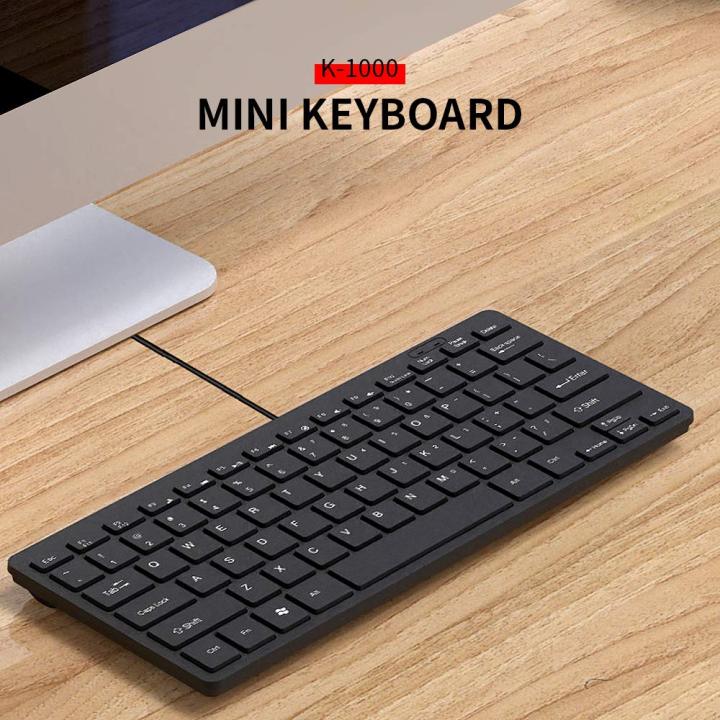 Keyboard%20Mini%20Keyboard%20K-1000%20Wired%20Usb%20Mini%20Keyboard%20Black%20Color%20for%20computers%20/%20laptops%20/%20tablets%20-%20Image%203