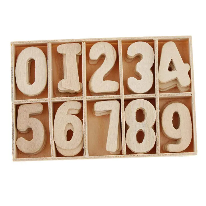 4x60x%20Wooden%20Number%200-9%20Unpainted%20Education%20Numbers%20Kid's%20Early%20Learning%20-%20Image%203