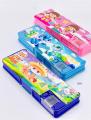 Magnetic Lock Pencil Box with LED Light for Girls and Boys Pencil Case. 