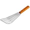 Stainless Steel Fish Spatula Turner, Wood Handle Fish Spatula, Slotted Turner, Kitchen Metal Spatula for Flipping Frying. 