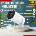 2025 New HY 300  LED Projector HY-300 Upgraded Version 1000 Lumen 4K HDMI-compatible USB Audio Home Media Player Beamer. 