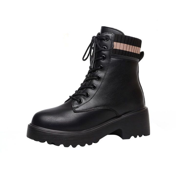 Leather%20Martin%20Boots%20Women's%20Fleece-Lined%20Mid%20Heel2023Winter%20New%20Platform%20Single-Layer%20Boots%20Women's%20Shoes%20Thick%20Heel%20with%20British%20Style%20Ankle%20Boots%20-%20Image%206