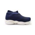 Kids SPLENDOR Knitted Navy Blue Casual Shoes - TUK. 