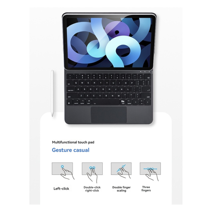 Magic%20Keyboard%20for%20Pro%2011(2024)%20,%20Smart%20Magnetic%20Case%20Keypad%20Black%20-%20Image%204