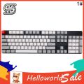 HelloWorld 108Pcs/Set PBT Color Matching Key Cap Keycaps for Cherry MX Mechanical Keyboard. 