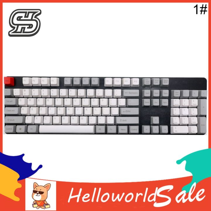 HelloWorld%20108Pcs/Set%20PBT%20Color%20Matching%20Key%20Cap%20Keycaps%20for%20Cherry%20MX%20Mechanical%20Keyboard%20-%20Image%202