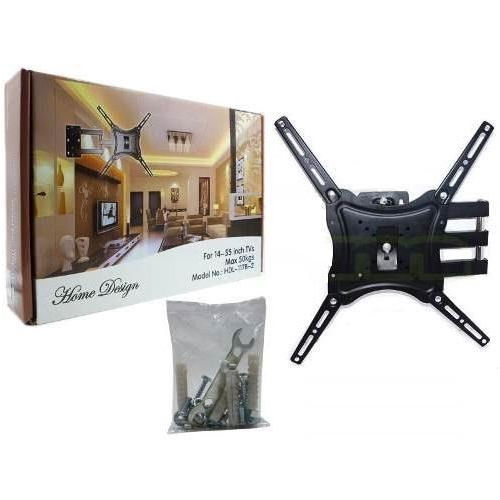 Universal%20Screen%20TV%20Wall%20Bracket%20Mount%20Tilt%20Swivel%20Support%2014%20to%2055%20inches%20up%20to%2050%20Kg%20HDL-117B-2%20Plasma%20LCD%20Television%20Holder%20Vesa%20Cold%20Rolled%20Steel%20Durable%20Powder%20Coat%20Finish%20Office%20Home%20TV%20Stand%20-%20Image%202
