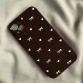 Korean Cute Pink Bow Phone Case for IPhone 16 15 14 12 11 Pro Max 13 Mini XR XS X 7 8 Plus Love Heart Soft Square Silcone Cover. 