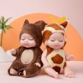 1PC 12cm Rebirth Dolls Toys Mini Cute Sleeping Baby Series Doll Cartoon Animal Toys for Girls Birthday Gift. 