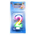 1Pc Colour Happy Birthday Number Cake Candles 0 1 2 3 4 5 6 7 8 9 Cake Topper Kids Girls Boys Bar Party Supplies Decoration. 