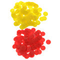 【LuxeGlow】Pack Of 200 Plastic Counters Gaming Chips Board Game Teaching Toy Red Yellow. 