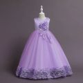 Summer Tulle Flower Girls Dress for Wedding Party Child Princess Pageant Long Gown Kids Dresses for Girls Formal Evening ClothesBasketball. 