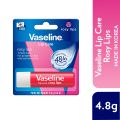 Vaseline Lip Care | Rosy Lips Tinted Lip Balm Stick | up to 48Hr moisturization | with almond oil & rose extract | made in South Korea | 4.8g. 