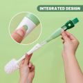 Innovative Fashionable 4 In 1 Multifunctional Detachable Long Handle Cup Bottle Cleaning Brush Simple Creative Carrot Baby Bottle Nipple Scrubber Household Cleaning Tools. 