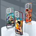 YYDS for Samsung S10 Plus Back Cover Cartoon Ace Zoro Nami Transparent Crystal TPU Soft Thin Phone Case. 