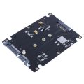M.2 NGFF (SATA) SSD to 2.5 inch SATA Adapter Card 8mm Thickness Enclosure. 