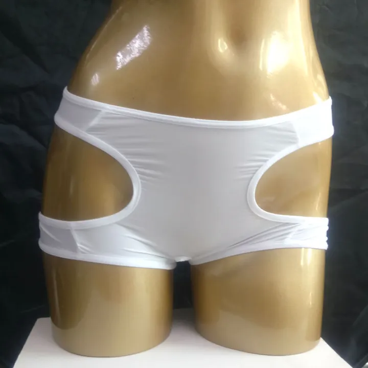섹시한 오픈 가랑이 반바지 아이스 실크 시스루 에로틱 란제리 팬티 속옷 하단 착용 팬티, 팬티 투명 019 | Daraz.lk
